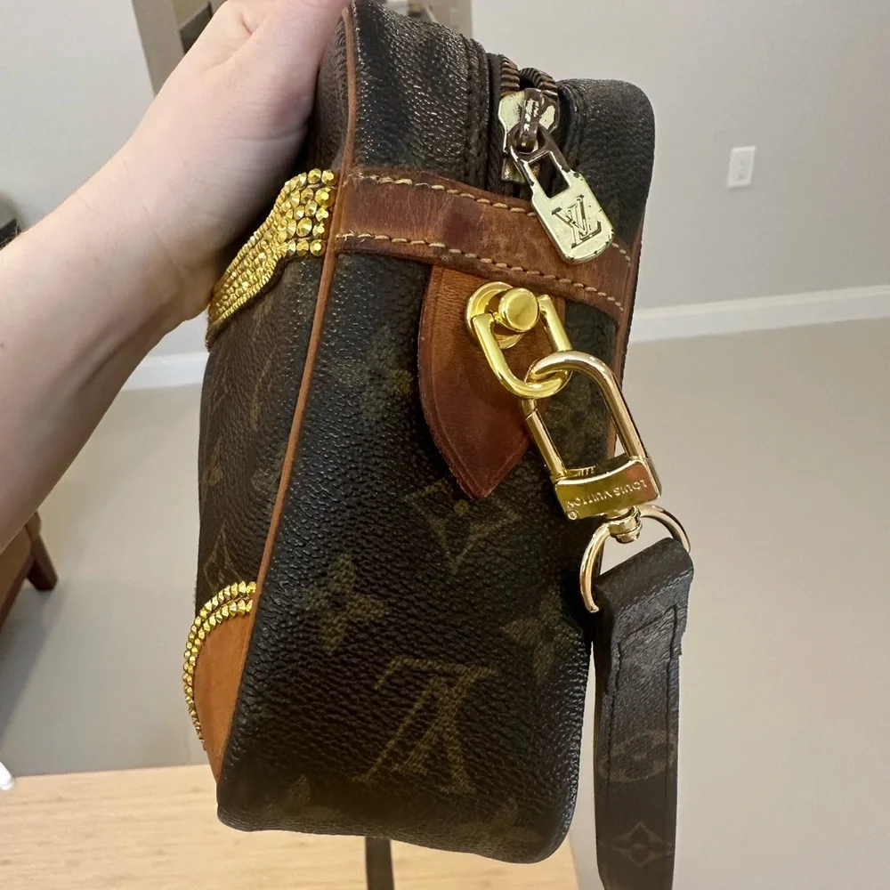 Custom LV Compiegne converted crossbody 💎